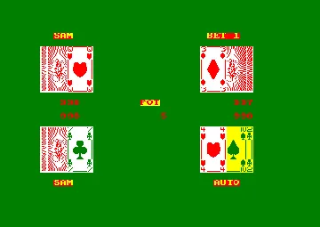 7 Card Stud (UK) (1986) screen shot game playing